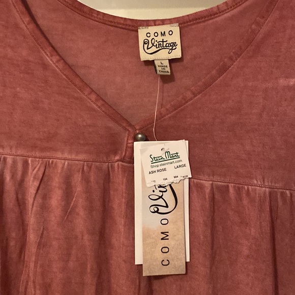 Como Vintage blouse, NWT, mauve, SZ L - Picture 2 of 5